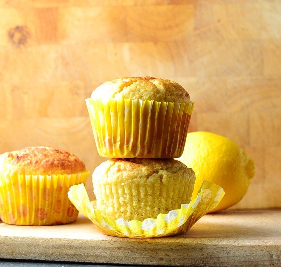 Easy Lemon Marzipan Muffins